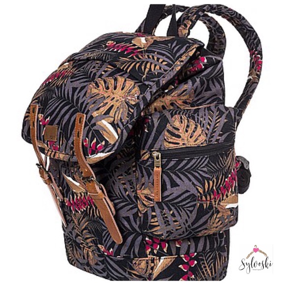 🆕Roxy Free For Sun Anthracite Jungly Flowers - Picture 3 of 8